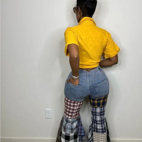 Mixed media jeans - Picture 2 of 3